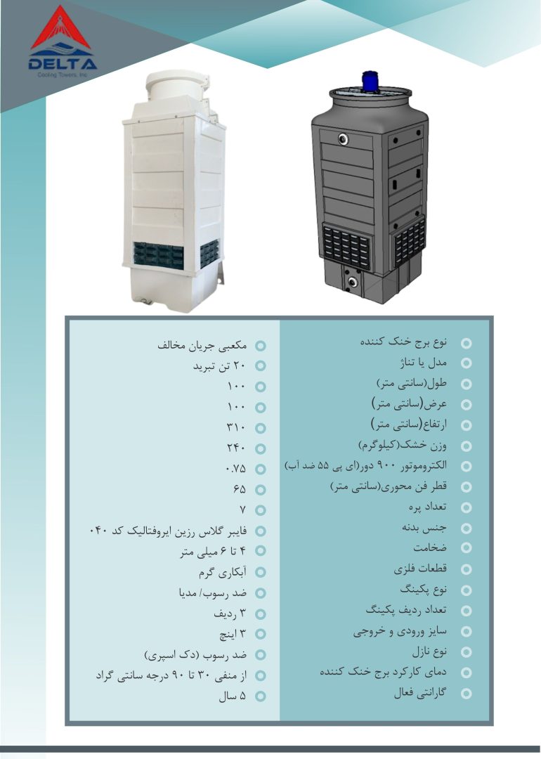 برج خنک کننده صنایع دلتاکولینگ 2
