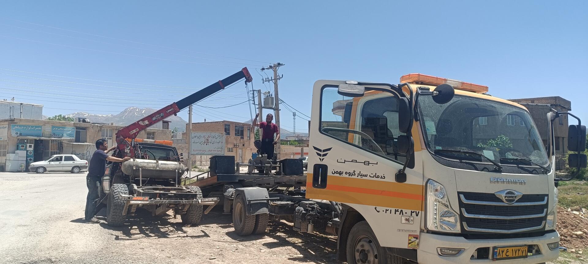 جرثقیل نیسان لردگان و یدک کش لردگان