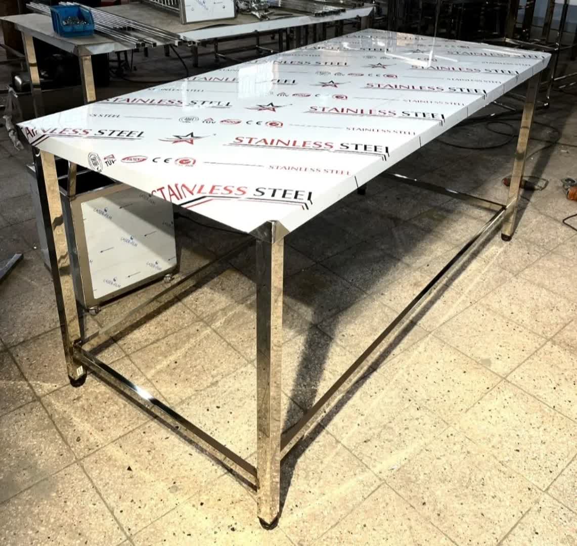 میز استیل 1 متری و 2 متری بهداشتی