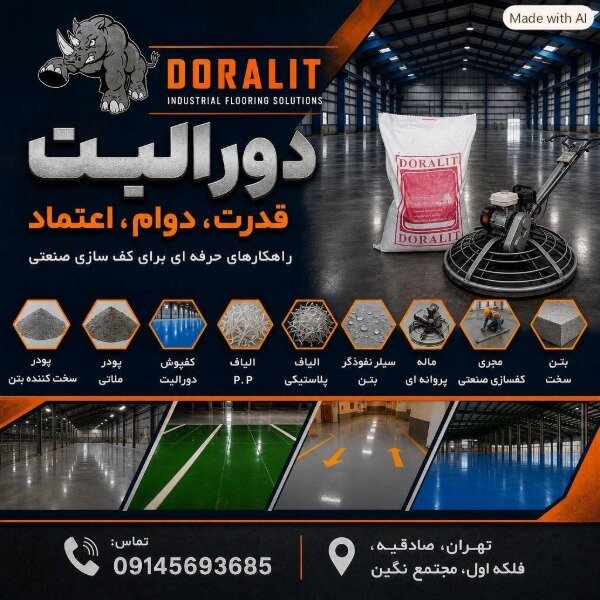 تولید و فروش عرضه پودر سخت کننده بتن دورالیت