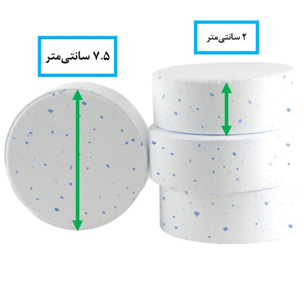 قرص کلر دارای کات کبود چینی 5 عددی