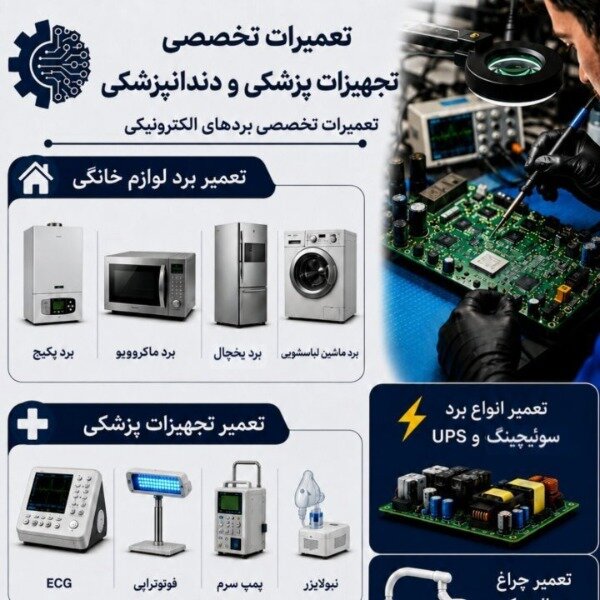 تعمیرات تجهیزات پزشکی و دندانپزشکی