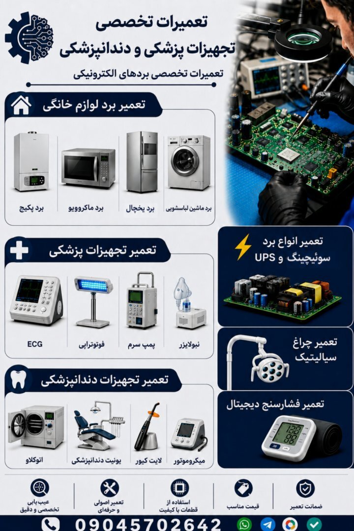 تعمیرات تجهیزات پزشکی و دندانپزشکی 2