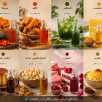 رنگ های طبیعی خوراکی فریر