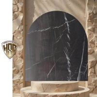 مرمریت خاکستری- مشکی لاشتر حایر سنگ