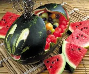 تزیین هندوانه و انواع میوه آرایی