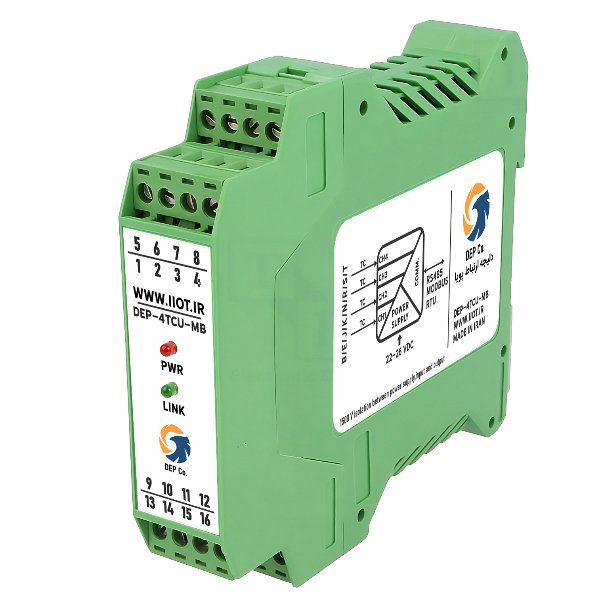ماژول ترموکوپل به Modbus RTU کارت 4 کانال