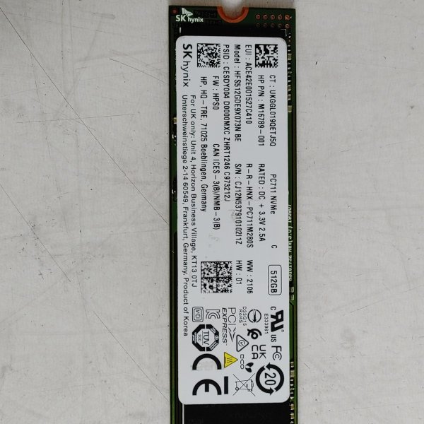 حافظه SSD اسکای هاینیکس 512GB مدل NVMe M.2 2